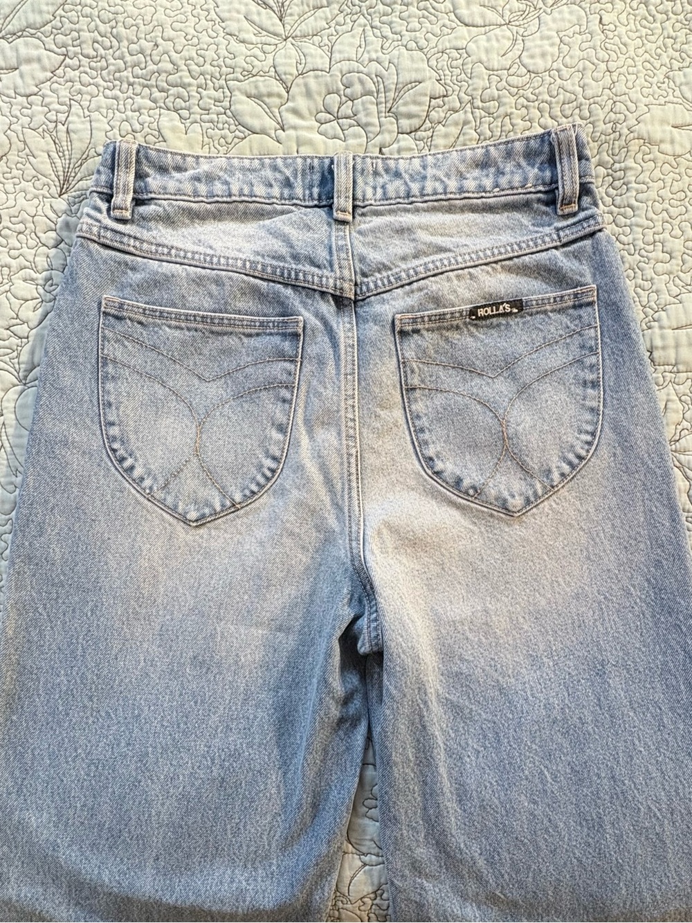 ROLLA'S Light Blue Wide Leg Jeans - Picture 5 of 11